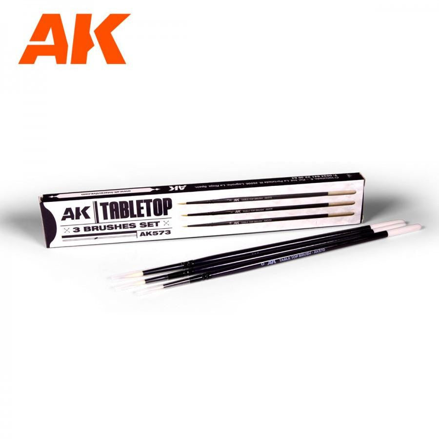 AK Interactive Table Top Brush Set #0, #1, #2 AK573